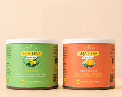 1 Unidade Yella Sabor Limão + 1 Unidade Yella Sabor Abacaxi